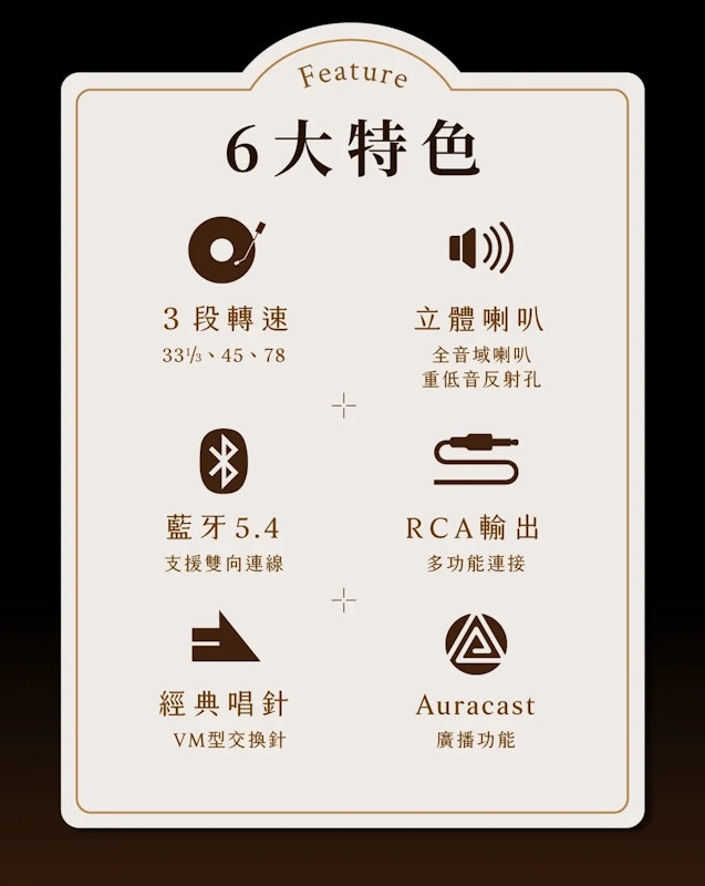THE STEVIE 藍牙黑膠唱片機 2