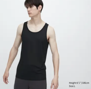 男裝 AIRism 抗異味網眼坦克背心 1