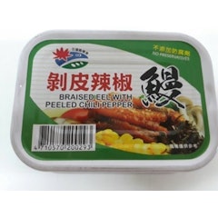 剝皮辣椒鰻魚罐頭