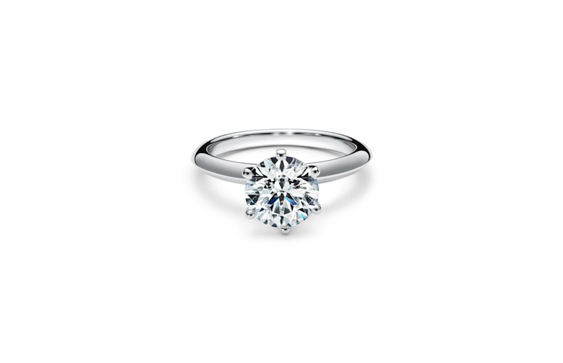 Tiffany Setting 鉑金訂婚戒指 1