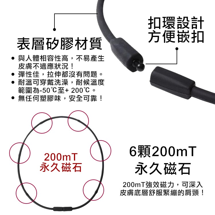 200mT磁力項圈 2