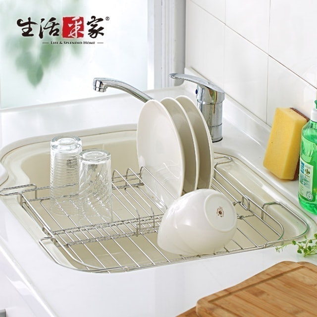 不鏽鋼廚房水槽伸縮瀝水架 1