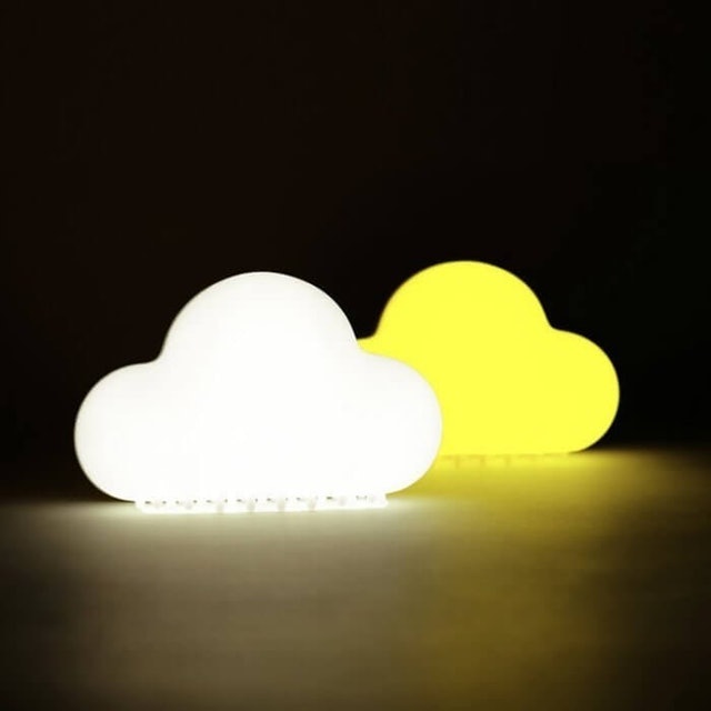 創意雲朵聲控 LED 床頭燈 1