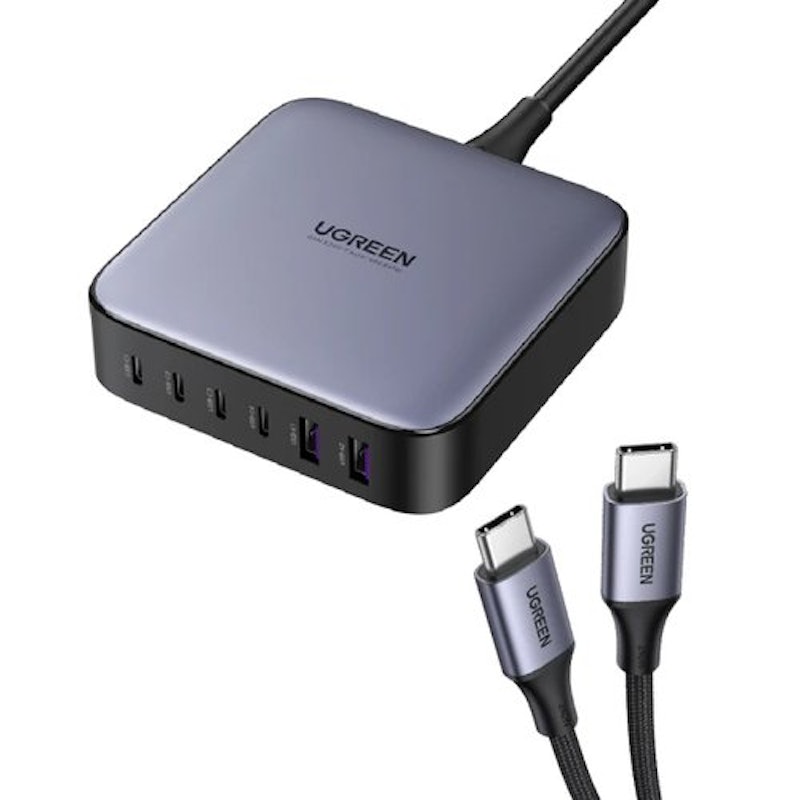 六孔 GaN 氮化鎵筆電充電器 1