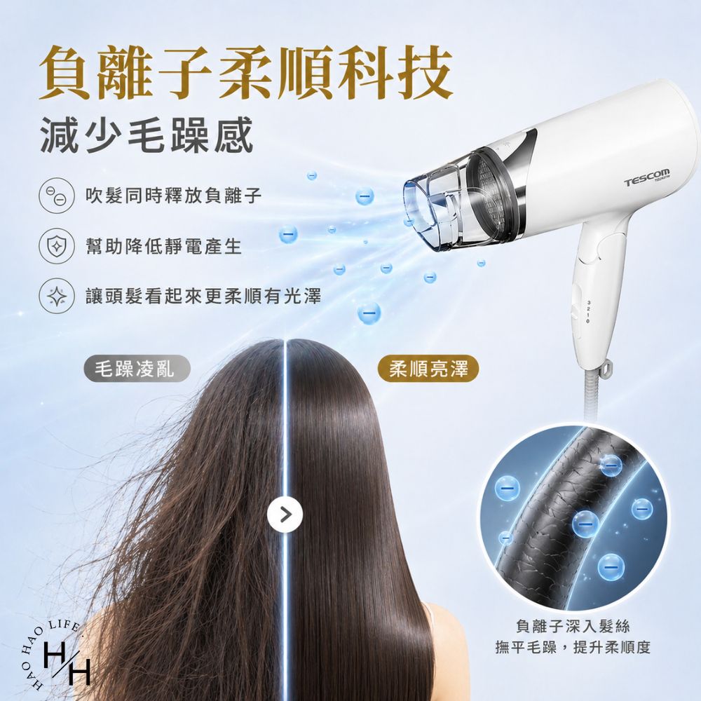 輕量型負離子吹風機 2