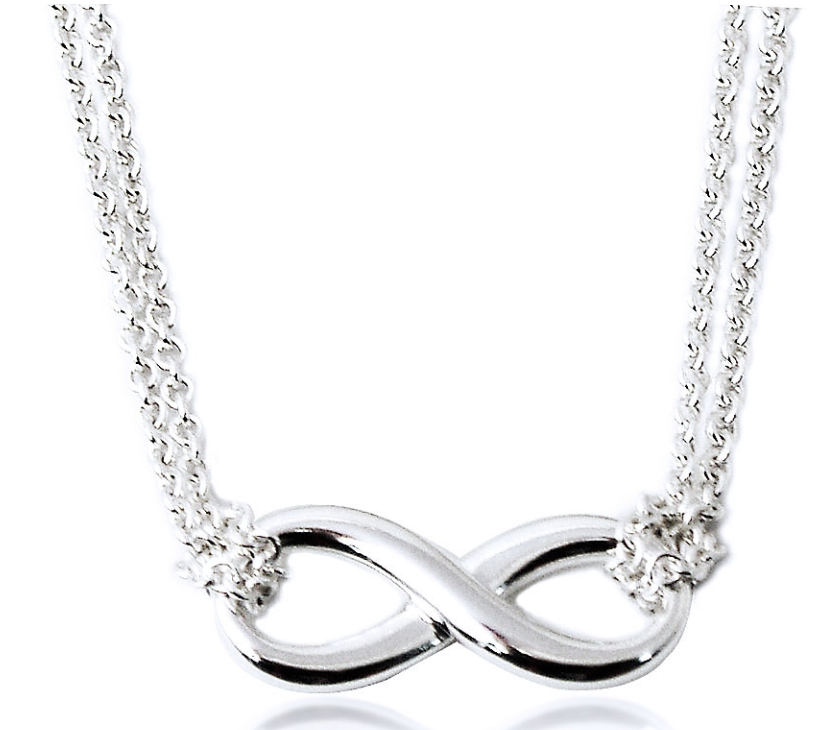 Infinity 無限符號925純銀雙鍊項鍊 1
