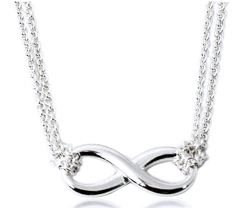Infinity 無限符號925純銀雙鍊項鍊 1