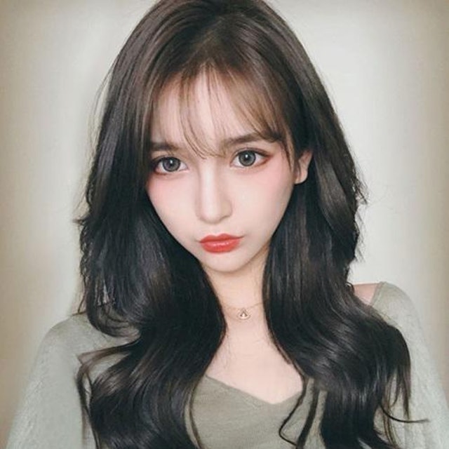 —整頂假髮真髮絲 韓式微捲慵懶長髮女假髮 1