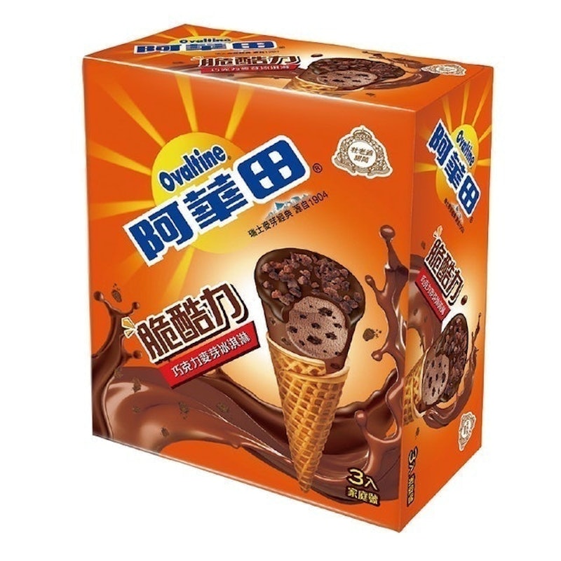 巧克力麥芽脆酷力冰淇淋 1