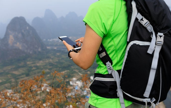 在登山前熟悉應用程式的用法