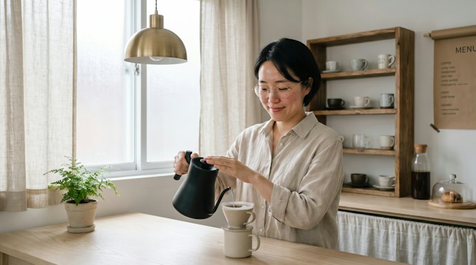 選握把留有指節空間、滿水後重心平衡的款式