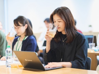 加氣泡水飲用時的美味度