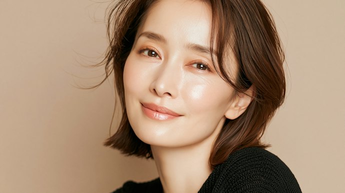 帶有微光澤妝感比全霧面更柔和