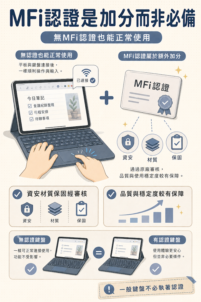 有MFi認證是品質保證,但作為參考就好