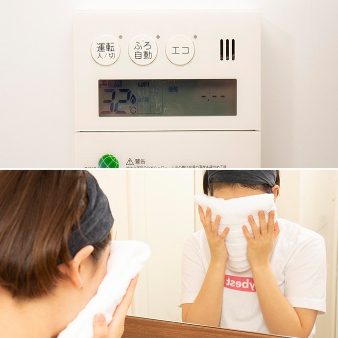以溫水輕柔洗淨,並用乾淨的毛巾擦拭