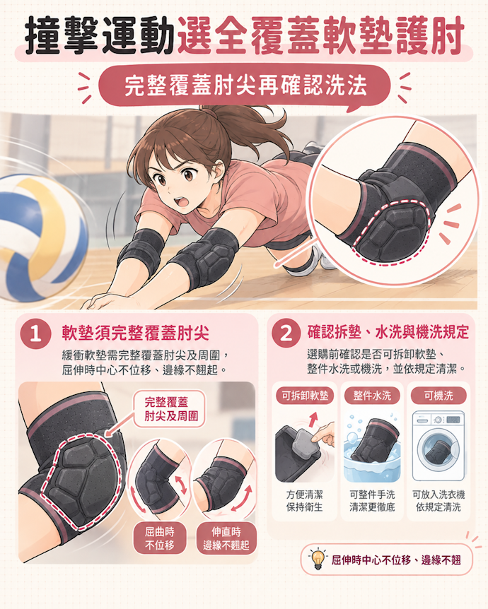 排球等撞擊運動選軟墊款並確認清洗方式