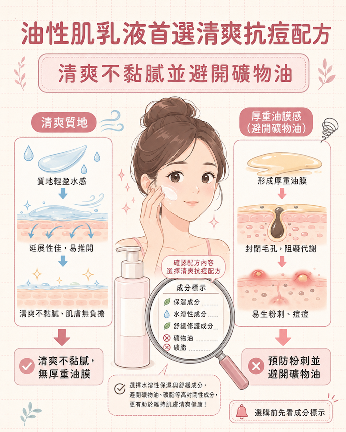 油性肌鎖定抗痘清爽型產品