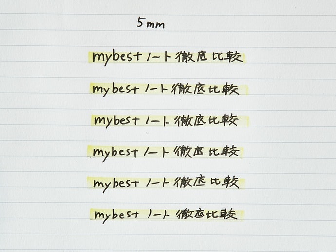 C罫:行距5mm,適合間隔一行書寫