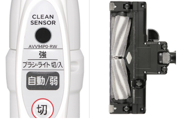 Panasonic:髒污偵測、不黏屑毛刷等豐富機能