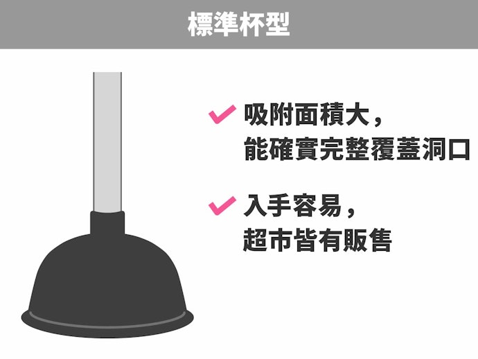 標準杯型:適合蹲式馬桶或流理台
