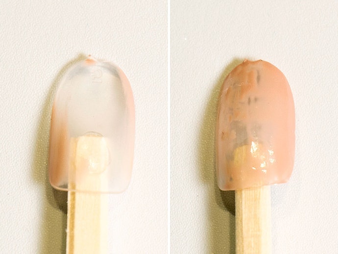 【實測結果】含有天然油的去光水,需耗費較多時間才能去除