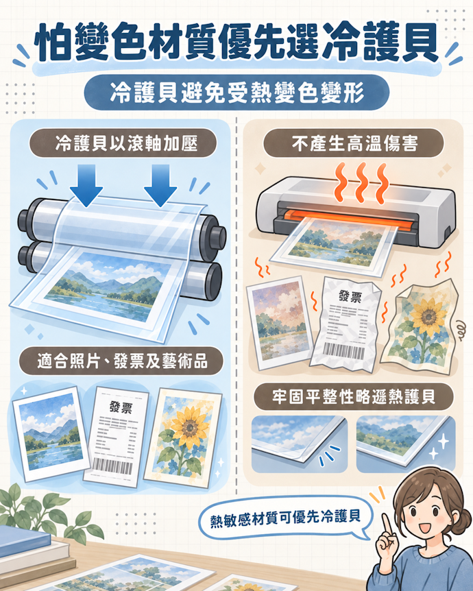 如擔心變色推薦冷護貝功能