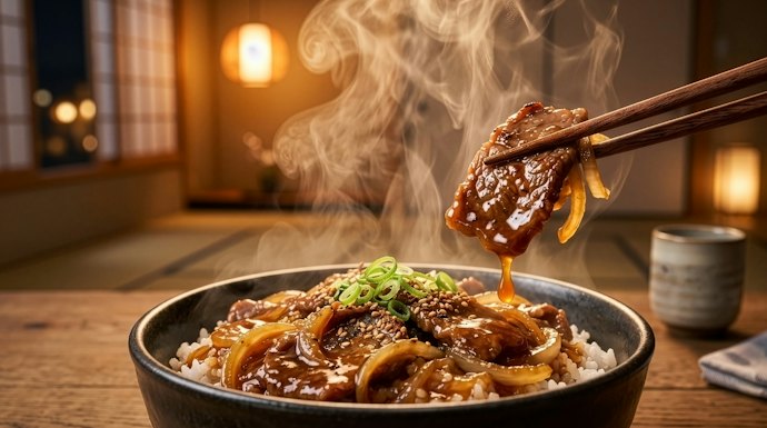 質地偏稀的日式醬油款讓肉質更均勻入味