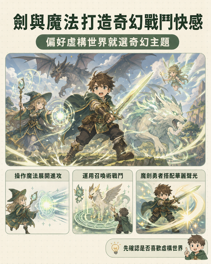 操作劍與魔法的「奇幻」世界