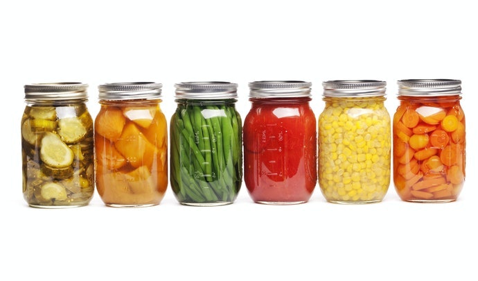 乾糧、醃漬食品:圓筒形